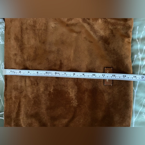 Jimmy Choo Soft Hobo Suede Handbag Wood - Picture 15 of 16